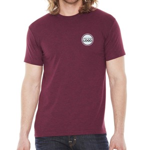 Camisetas de Verano Personalizadas de Primera Calidad, Color Granate, de Bambú, a la Moda - Product Image 1