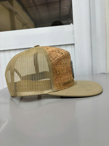Gorra Trucker de Corcho Lisa de 6 Paneles con Malla y Cierre Ajustable, Unisex, Casual, de Verano, con Logotipo OEM Personalizado, Estilo Adulto - Product Image 4