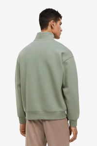 Sweat-shirt en molleton pour homme de haute qualité avec col demi-zip, 100% coton respirant, sweat-shirt à capuche brodé pour l'hiver - Product Image 3