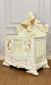 Cuna Clásica de Estilo Europeo con Cabecera Acolchada Suave y Cajones de Almacenamiento – Proveedor de Muebles de Primera Calidad para Guardería - Product Image 6