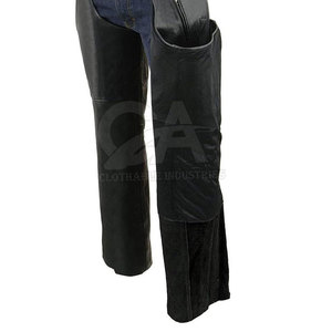 Polainas Completas de Cuero Genuino para Montar a Caballo, Protección Premium para Piernas, Estilo Vaquero Occidental - Product Image 5