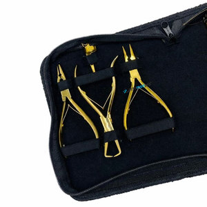 ชุดเครื่องมือต่อผมไมโครบีดแบบมืออาชีพ ยี่ห้อสินค้าสั่งผลิต  ใช้ซ้ำได้  ทำจากเหล็กกล้าไร้สนิมเกรดผ่าตัด  พร้อมที่หนีบเทปและแผ่นซิลิโคน - Product Image 3