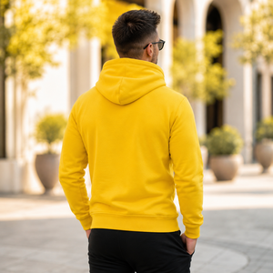 Sweat à capuche unisexe d'hiver de haute qualité, épais, écologique, respirant, 100 % coton molletonné, anti-plis, avec poche, coupe classique - Product Image 5