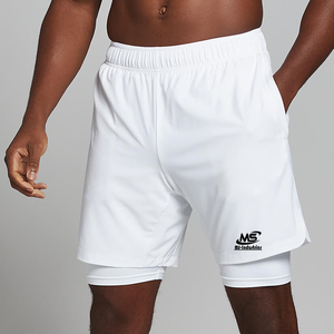 New Arrival OEM Custom Logo <b>Men's</b> <b>Compression</b> Lined Running <b>Shorts</b> Double Layer Quick Dry Athletic Training <b>Shorts</b> Manufacturer - Product Image 3