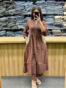 Fully Handwork Neck Suit Sets in Pure Cotton Suit Set Top pent with Dupatta for Office and Traditional Wear - Product Image 5