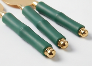 Copper Blade <b>Cheese</b> <b>Knife</b> <b>Set</b> With Green Plastic Handles Durable Metal <b>Cheese</b> Tools Dishwasher Safe For Kitchen Use And Home Use - Product Image 3