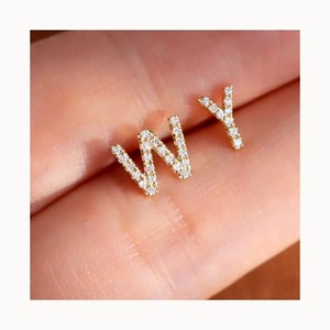 ZAWO HOUSE <b>Silver</b> Plated Lab Grown Diamond Round Drop <b>Stud</b> Earrings Luxury Women's - Product Image 1