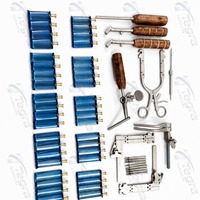 Ensemble de 58 instruments de chirurgie cervicale Caspar de qualité supérieure avec lames en titane pour la neurochirurgie et l'orthopédie de la colonne vertébrale, livré avec boîte