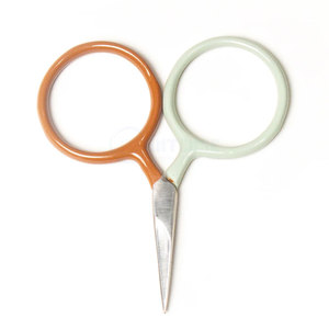 Ciseaux à broder miniatures de haute qualité, bicolores, en acier inoxydable, à pointe fine, pour travaux manuels de couture - Product Image 1
