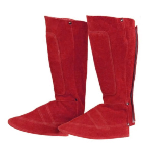 Protège-chaussures de soudure robustes en cuir de vachette pleine fleur de qualité supérieure, ignifuges et résistants à la chaleur pour la sécurité industrielle - Product Image 2