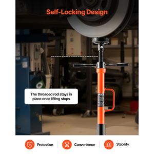 Supporto di sollevamento sottoscocca regolabile in altezza con capacità di 1 tonnellata (2204 libbre) e cuscinetti integrati per sollevatori auto - Product Image 5