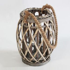 Handcrafted Luxury Bamboo & Rattan Eco-friendly Lantern Natural Decorative <b>Lighting</b> Accent for Home Garden Resort Event <b>Spaces</b> - Product Image 2