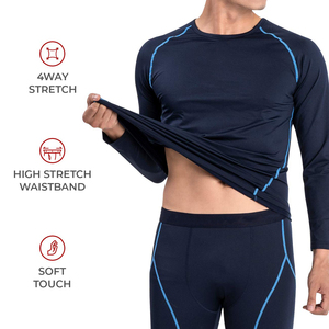 Conjunto Deportivo para Hombre, Camiseta de Compresión de Manga Larga con Estampado, Secado Rápido, Ligera y Transpirable, y Leggings para Gimnasio, Entrenamiento, Deportes y Running - Product Image 3