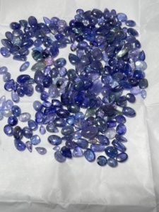Cabochon de Tanzanite Naturelle Bleu Violet, Pierre Précieuse Polie, Pierre Libre en Gros - Product Image 4