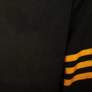 Custom APA Fraternity Alpha Black <b>Cardigan</b> V-Neck Women's Wool/Acrylic Knitted Chenille <b>Thick</b> Breathable Solid Front Logo Winter - Product Image 3