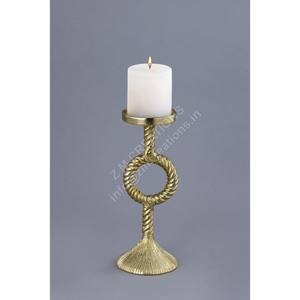 Décoration de table de mariage et de Pâques, support de bougie en métal de luxe, fait main, écologique, design moderne, résistant à la chaleur, style abstrait - Product Image 1