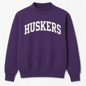 Sweat-shirt en molleton doux à col montant, coupe oversize, chaud pour l'hiver, style streetwear décontracté et minimaliste, haut confortable pour le quotidien - Product Image 1