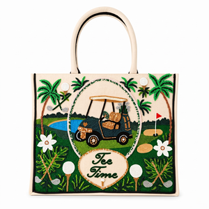 Bolso de mano con cuentas para mujer, diseño de palmera bordada, ideal para carrito de golf - Product Image 2