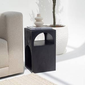 Mesa Auxiliar Arqueada Pintada en Negro Vandana Sierra Zenova, Diseño Moderno y Contemporáneo - Product Image 2