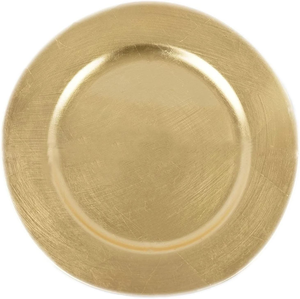 Plato de Presentación Redondo Dorado Cepillado, Elegante Plato Metálico para Cena, Decoración de Mesa para Bodas, Fiestas, Banquetes y Recepciones - Product Image 3