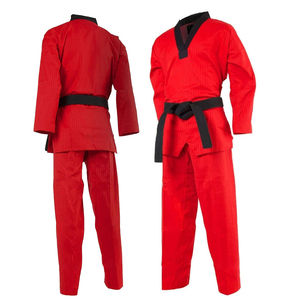 ชุดยูนิฟอร์มเทควันโดแบบสั่งทำพิเศษ ปี 2026 ระบายอากาศได้ดี ผลิตจากผ้าฝ้าย 100% วัสดุคุณภาพสูง ชุดยูนิฟอร์มศิลปะการต่อสู้แบบสั่งทำ ขายส่ง - Product Image 5