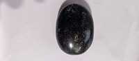 Polierter Ovaler Schwarzer Edelstein Kristallstein Halbedelstein Kunstsammlerstück NOBLESTONE GEMS Heimdekoration