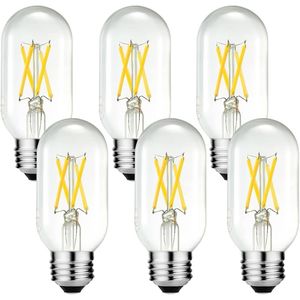 Lampadina LED E26 Dimmerabile 6W Equivalente, Bianco Neutro 4000K, AC120V, 600lm, Tubolare T14 T45, LED 60 Watt Stile Edison - Product Image 1