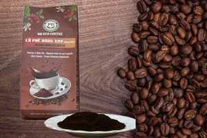 กาแฟโรบัสต้าคั่วบด กาแฟโรบัสต้าเวียดนาม รสเข้มข้น หอมกรุ่น 100% เมล็ดกาแฟคั่วกลาง บดละเอียด บ่ม 18 เดือน ความชื้น 5% - Product Image 1