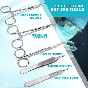 Kit complet d'entraînement à la suture de haute qualité, directement de l'usine, pour étudiants en médecine, kit d'entraînement à la suture en silicone par Dentavex - Product Image 3