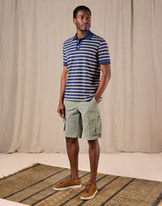 Shorts cargo amples pour hommes, style utilitaire confortable, shorts cargo d'extérieur pour hommes, design multi-poches robuste - Product Image 3
