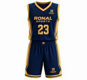 Ensemble d'uniformes de basketball personnalisés OEM ODM sublimés pour hommes, maillot et short de basketball en polyester à séchage rapide, fabricant en gros - Product Image 1