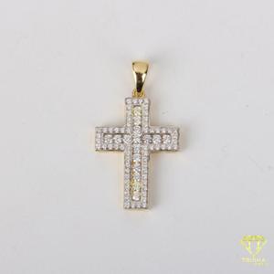 Handmade Faith Pendant With Diamond Simulant Cross Jewelry Design - Product Image 6