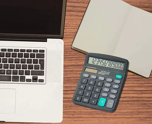 Calculadora Electrónica Estándar de 12 Dígitos con Pantalla LCD Grande, Calculadora de Escritorio Portátil con Batería para Uso Diario Básico en la Oficina - Product Image 4