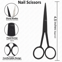 Conception personnalisée Logo personnalisé Noir Kit d'outils professionnels d'extension de cheveux 17 pièces Micro Ring Bead Application Set