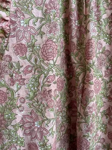 Blusa de algodón floral informal con estampado de bloques a mano para mujer, prendas de vestir cortas hechas a mano con bordado - Product Image 5