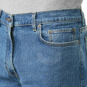 Shorts en jean pour hommes, couleur et taille personnalisées, élégants, respirants, coupe slim, multi-poches, vêtements de tous les jours pour adultes - Product Image 4