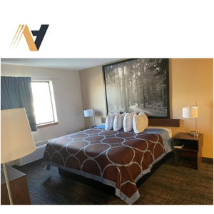 Meubles de chambre à coucher Super 8 polis - Meubles d'hôtel contemporains avec finition MDF+LPL pour des chambres élégantes - Fabriqué au Vietnam - Product Image 3