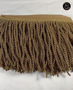 Bordure en dentelle à franges de qualité supérieure or et argent pour robes, rideaux et artisanat, bordure décorative à pompons pour vêtements de mariée et projets DIY - Product Image 3
