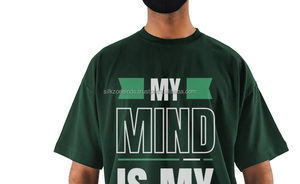 DTG DTF Serigrafía Camisetas de hombre Moda personalizada OEM Hecho en Sialkot por SilkZone Ind Hecho de material de poliéster/algodón - Product Image 6