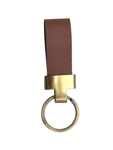 Leather Metal Keychain with Zinc Alloy <b>Key</b> <b>Ring</b> for Promotional Gift Pendant Accessory - Product Image 5