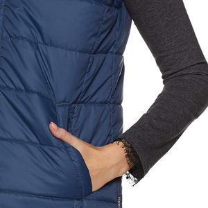 Gilet d'hiver personnalisable pour femme, chaud, à capuche, sans manches, court, imperméable, style décontracté, matelassé - Product Image 6
