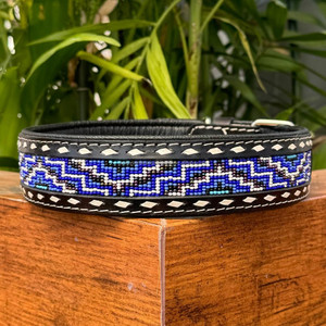 Fabricant de colliers en cuir véritable robuste de haute qualité de 1.5 pouces de large en laiton solide et durable - Product Image 2