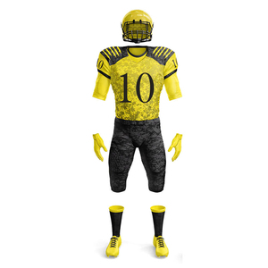 Tenues de football américain 7 sur 7 pour hommes, personnalisées, sublimées, respirantes, à séchage rapide, ensemble de maillots cousus et de shorts de compression - Product Image 2