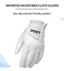 Meilleur prix, vente chaude, toutes tailles disponibles, gants de golf, tissu respirant, logo personnalisé, matériau doux, cuir de mouton durable - Product Image 6