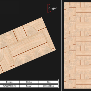 Azulejos de cerámica para pared de 300x600 mm, diseño confortable, para baño y cocina, superficie brillante/mate con efecto de azúcar tallado, diseño de lujo para pared interior. - Product Image 1