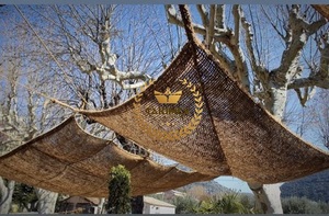 Parasol de fibra de coco Natural 100%, vela protectora para exteriores, rollo de luz solar, embalaje, triángulo cuadrado, forma Rectangular, Vietnam - Product Image 2