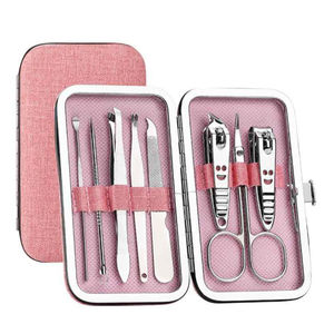 AQDAS INDUSTRIES Rose Gold Wholesale High Grade Solid Stainless Steel Pedicure <b>Kit</b> 5-in-1 <b>Nail</b> Clipper 6-Piece Set Toenails - Product Image 3