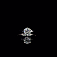 Bague solitaire en or 18 carats avec diamant créé en laboratoire pour femme, bague de fiançailles romantique certifiée IGI, taille brillant