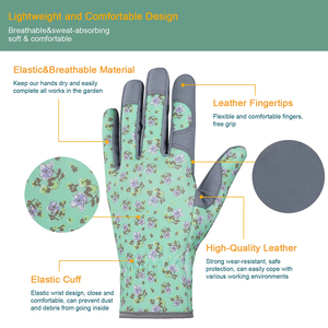 Gants de travail en cuir de vachette de qualité supérieure, résistants à l'eau, compatibles avec les écrans tactiles, nouveau style, en cuir véritable. - Product Image 6