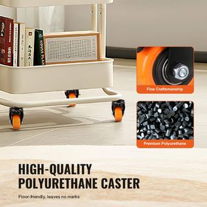 Set di 4 Ruote Girevoli Resistenti da 2 Pollici con Capacità di Carico di 110 Libbre, Stelo Filettato e Doppio Freno di Bloccaggio Sicuro per Uso Industriale - Product Image 3